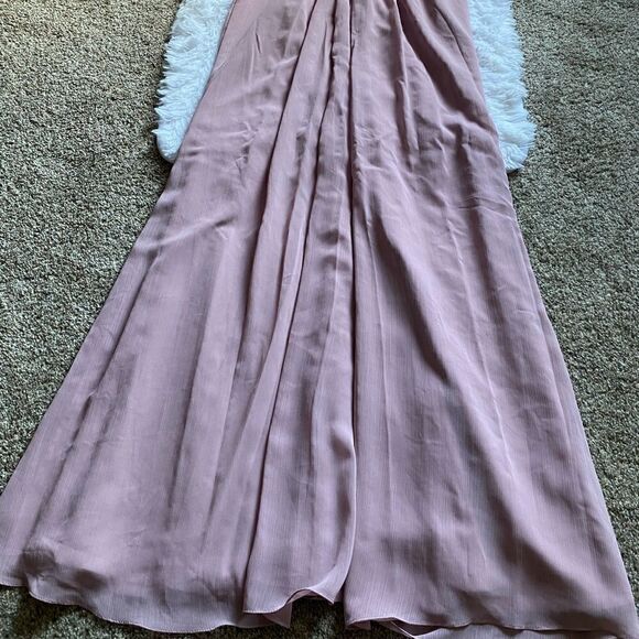 David’s Bridal Chiffon Tank Dress Maxi Maid of Honor Bridesmaid Wedding Formal 8 - Picture 3 of 15
